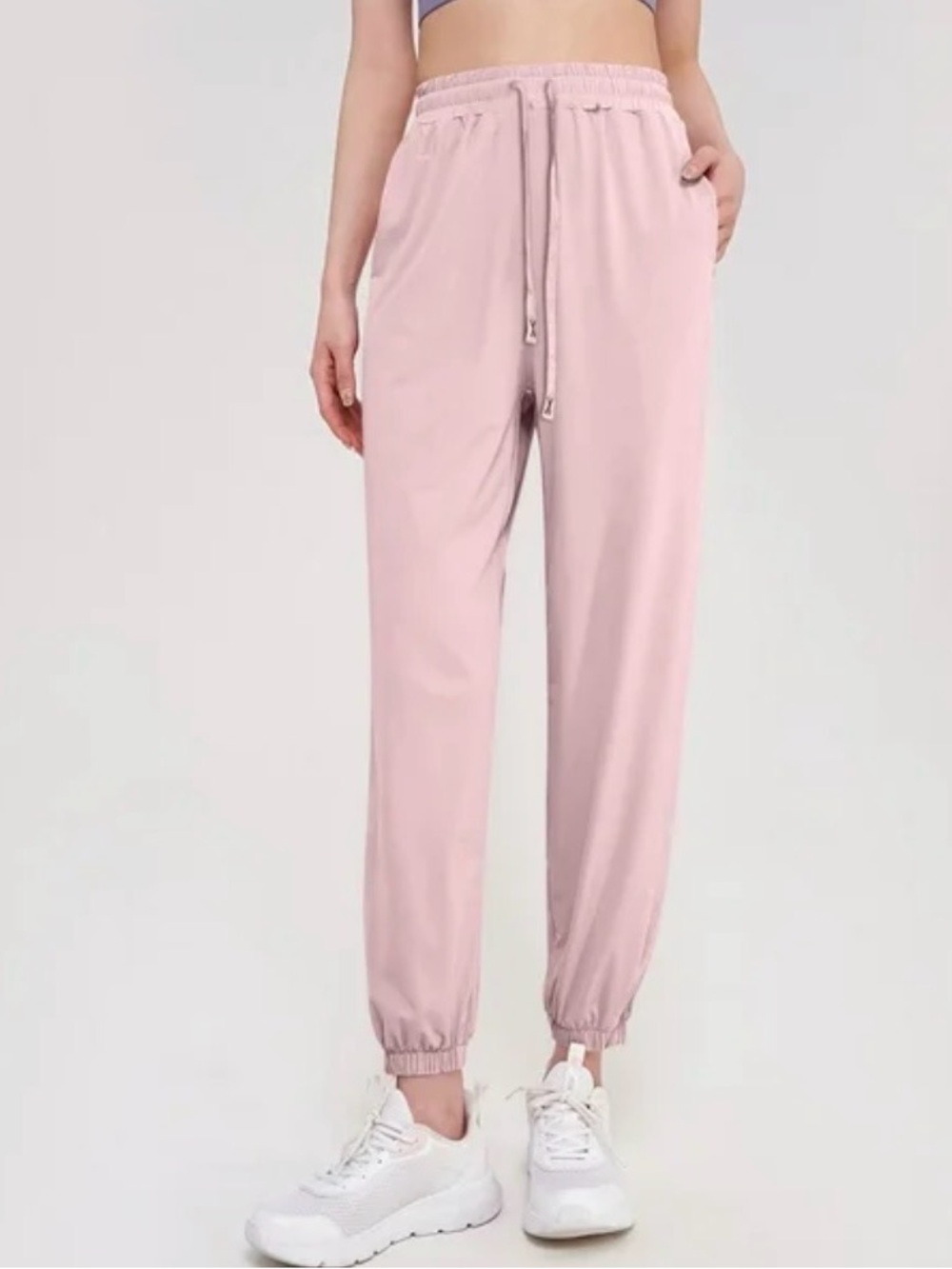 Light pink sports jogger pants - Size L (New without label)